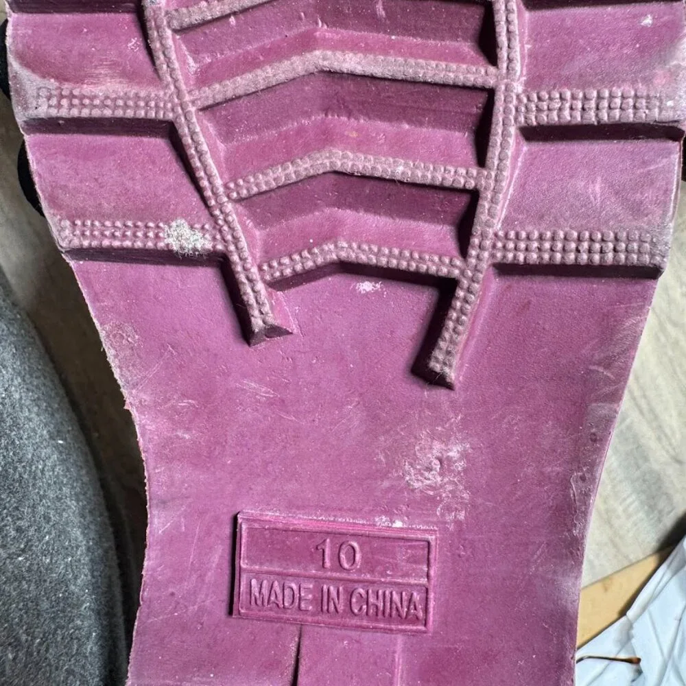 Sakroots Mulberry Floral Rubber Rain Boots Women's Size 10